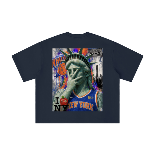 Lady Liberty Unisex Boxy Oversized T-Shirt