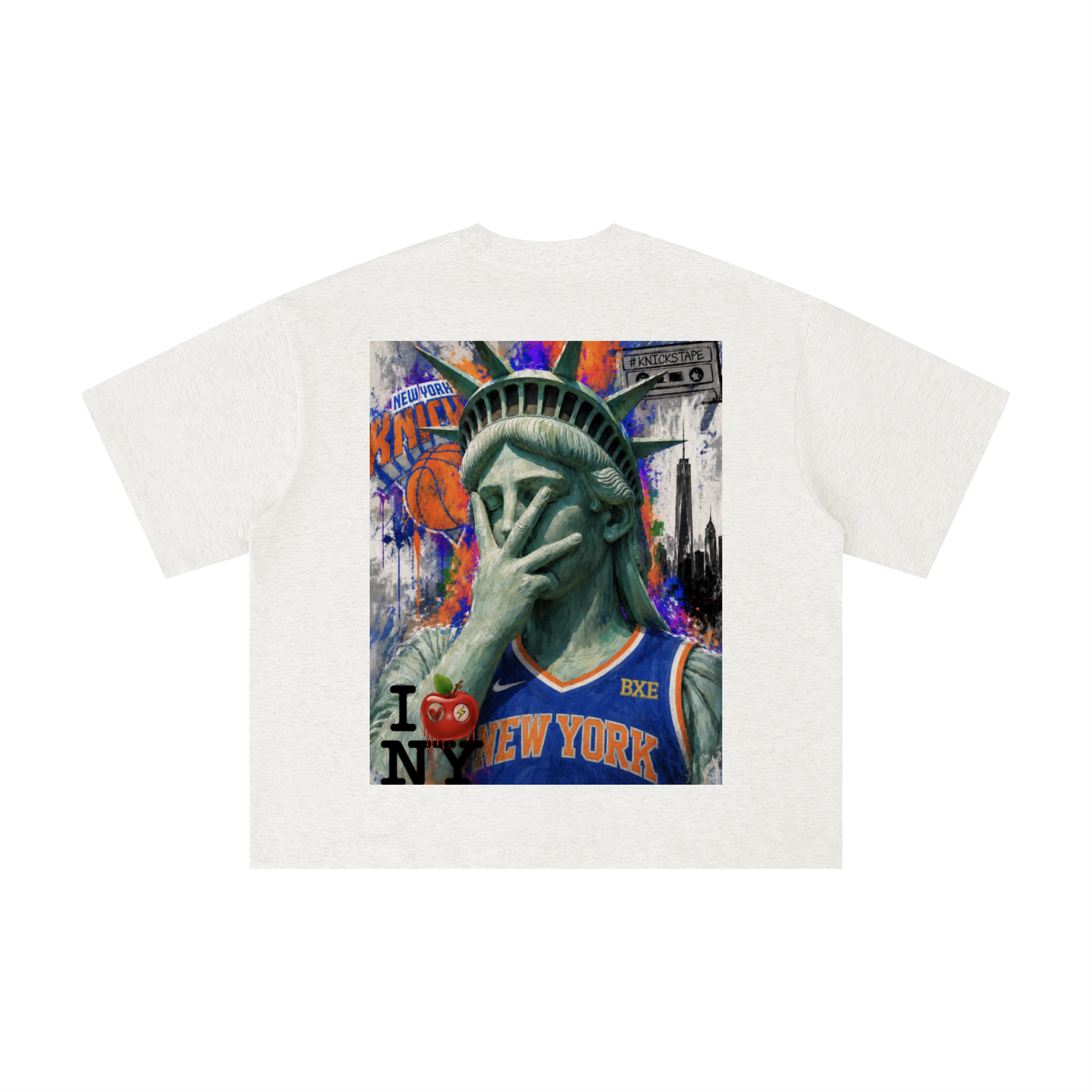 Lady Liberty Unisex Boxy Oversized T-Shirt